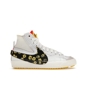 Nike �i�C�L �����Y �X�j�[�J�[ �yNike Blazer Mid 77 Jumbo Sunflower�z �T�C�Y US_9(27.0cm) White/Multi-Color/Habanero Red