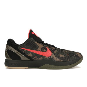 Nike �i�C�L �����Y �X�j�[�J�[ �yNike Kobe 6 Protro Italian Camo (2024)�z �T�C�Y US_M_14 Black/Crimson Bog/Khaki