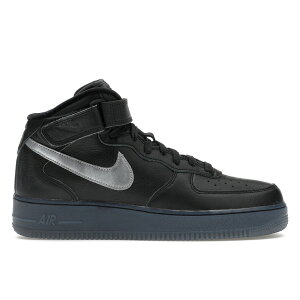 Nike �i�C�L �����Y �X�j�[�J�[ �yNike Air Force 1 Mid PRM Black Metallic Silver�z �T�C�Y US_9(27.0cm) Black/Metallic Silver-Hyper Pink
