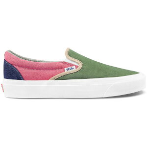 Vans �o���Y �����Y �X�j�[�J�[ �yVans Vault OG CLassic Slip-On LX Geoff McFetridge�z �T�C�Y US_9(27.0cm) Green/Pink/Blue