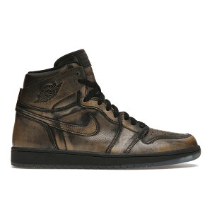 Jordan �W���[�_�� �����Y �X�j�[�J�[ �yJordan 1 Retro High OG Wings�z �T�C�Y US_M_14 Black/Black-Metallic Gold