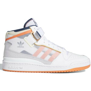 adidas �A�f�B�_�X �����Y �X�j�[�J�[ �yadidas Forum Mid TT White Acid Orange�z �T�C�Y US_8.5(26.5cm) Cloud White/Hazy Copper/Acid Orange