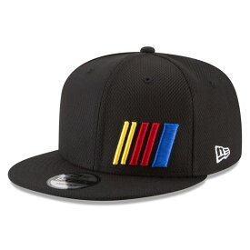 ニューエラ メンズ 帽子 アクセサリー NASCAR Logo New Era 9FIFTY Snapback Hat Black