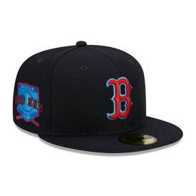 ニューエラ メンズ 帽子 アクセサリー Boston Red Sox New Era 2023 MLB Father's Day OnField 59FIFTY Fitted Hat Navy