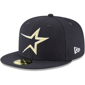 ニューエラ メンズ 帽子 アクセサリー Houston Astros New Era Cooperstown Collection Wool 59FIFTY Fitted Hat Navy