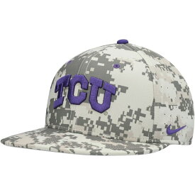 ナイキ メンズ 帽子 アクセサリー TCU Horned Frogs Nike Aero True Baseball Performance Fitted Hat Camo