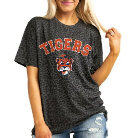 ゲームデイ レディース Tシャツ トップス Auburn Tigers Gameday Couture Women's All the Cheer Leopard TShirt Leopard