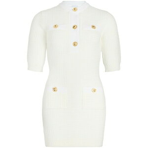 �W�����p�g�D ���f�B�[�X �����s�[�X �g�b�v�X Waffle-knit cotton mini dress White