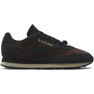 Reebok ���[�{�b�N �����Y �X�j�[�J�[ �yReebok Classic Leather Harry Potter and the Deathly Hallows�z �T�C�Y US_9(27.0cm) Night Black/Dark Root/Matte Gold