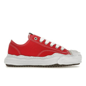 Maison Mihara Yasuhiro �~�n�����X�q�� �����Y �X�j�[�J�[ �yMaison Mihara Yasuhiro Hank OG Sole Canvas Low Red�z �T�C�Y US_11.5(29.5cm) Red