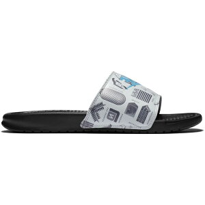 Nike �i�C�L �����Y �X�j�[�J�[ �yNike Benassi JDI Summit White�z �T�C�Y US_10(28.0cm) Black/Summit White/Iron Grey/Blue Fury