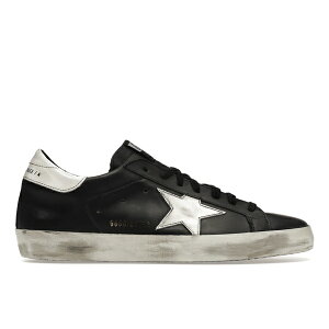 Golden Goose �S�[���f���O�[�X �����Y �X�j�[�J�[ �yGolden Goose Super-Star Black White Leather�z �T�C�Y US_8(26.0cm) Black/White