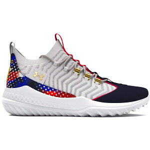 Under Armour A_[A[}[ Y Xj[J[ yUnder Armour Harper 9 Turf USAz TCY US_12.5(30.5cm) White/Midnight Navy/Metallic Gold