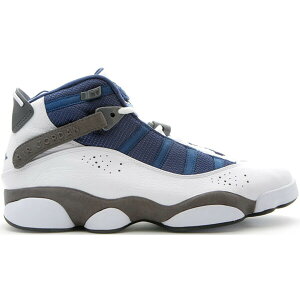 Jordan �W���[�_�� �����Y �X�j�[�J�[ �yJordan 6 Rings Flint�z �T�C�Y US_12(30.0cm) White/French Blue-Flint Grey-University Blue