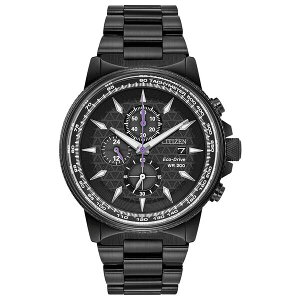 V`Y Y rv ANZT[ Black Panther Chronograph Black Bracelet Watch 42mm Black