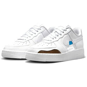 Nike �i�C�L ���f�B�[�X �X�j�[�J�[ �yNike Air Force 1 Low '07 Cut Out White (Women's)�z �T�C�Y US_9.5(26.5cm) White/Safety Orange/Brown