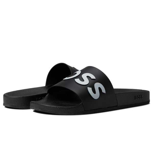 ヒューゴボス メンズ シューズ サンダル 大決算セール Slides Bay メーカー公式 Black 全商品無料サイズ交換