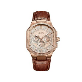 ジェイビーダブリュー メンズ 腕時計 アクセサリー Men's Orion Diamond (1/8 ct.t.w.) 18K Rose Gold Plated Stainless Steel Watch Gold