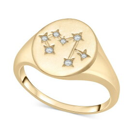 ラップド レディース リング アクセサリー Diamond Sagittarius Constellation Ring (1/20 ct. t.w.) in 10k Gold, Created for Macy's Yellow Gold