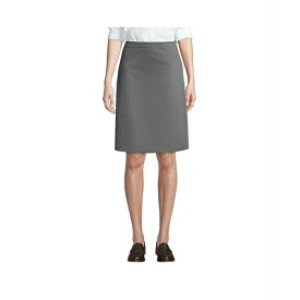 ランズエンド レディース スカート ボトムス Women's School Uniform Blend Chino Skort Top of Knee Arctic gray