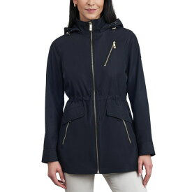 マイケルコース レディース ジャケット＆ブルゾン アウター Women's Petite Hooded Water-Resistant Anorak Coat, Created for Macy's Black