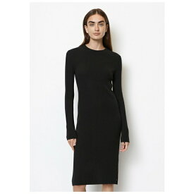 マルコポーロ デニム レディース ワンピース トップス CREW NECK STRUCTURE - Jumper dress - black