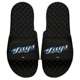アイスライド メンズ サンダル シューズ Toronto Blue Jays ISlide Cooperstown Wordmark Logo Slide Sandals Black