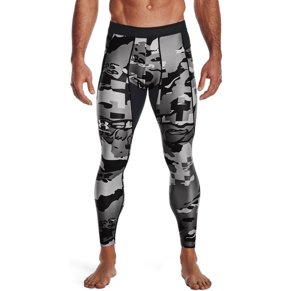 アンダーアーマー メンズ カジュアルパンツ ボトムス Under Armour Men's HG Iso-Chill Printed  Leggings Black⁄Pitch Gray : asty