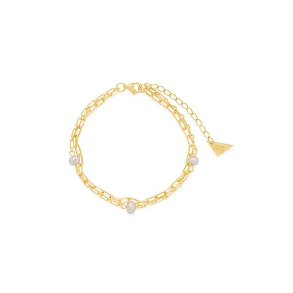スターリングフォーエバー レディース ブレスレット・バングル・アンクレット アクセサリー Ivy Double Chain Bracelet Gold  | asty