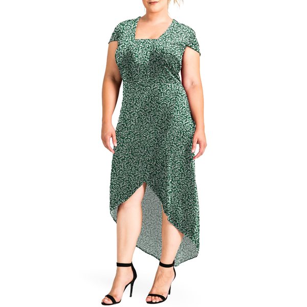 メーカー再生品 スタンダーズアンドプラクティス レディース トップス ワンピース Greenleopard 全国どこでも送料無料 Dress Luna 全商品無料サイズ交換 Velvet