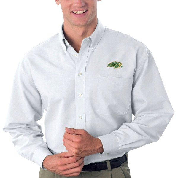 Velocity Tall & Big Bison NDSU トップス シャツ メンズ ビンテージアパレル Oxford White Shirt ButtonDown カジュアルシャツ