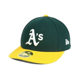 【あす楽&即日出荷】 ニューエラ メンズ 帽子 アクセサリー Oakland Athletics Low Profile AC Performance 59FIFTY Cap Green/Yellow -