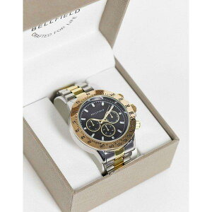 �y�����y&�����o�ׁz �x���t�B�[���h �����Y �r���v �A�N�Z�T���[ Bellfield mens bracelet watch with black dial Multi -