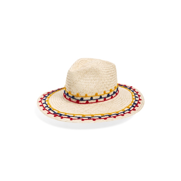 ブリクストン レディース アクセサリー ヘアアクセサリー Tan Mix Embroidered Hat 全商品無料サイズ交換 待望 完全送料無料 Joanna Straw