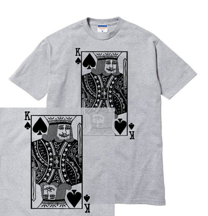 楽天市場 King Tシャツ トランプ カード ギャンブル スペード キング 王様 アウトロー 不良 King 13 Spade 絵札 おしゃれ 人気 プリント デザイン グラフィック ストリート メンズ レディース 半袖 Tee Tシャツ Astylejapan