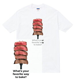 BEEF Tシャツ ビーフ 牛肉 サーロイン 和牛 ヒレ ステーキ BBQ ハンバーグ レア ウェルダン 焼肉 フォト 写真 メルヘン 食べ物 フード メンズ レディース ブランド tee Tシャツ