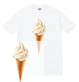 SOFT SERVE Tシャツ ソフトクリーム パフェ pafe スウィーツ お菓子 デザート アイスクリーム かわいい 写真 メルヘン 食べ物 フード メンズ レディース ブランド tee Tシャツ