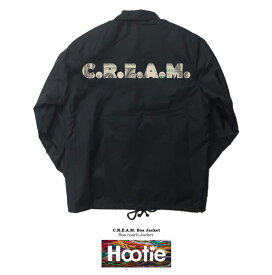 C.R.E.A.M COACH JKT ストリート ブランド w-tang clan ウータン wu CREAM クリーム ドル money ドル札 cash 90s ビギー HIP HOP ヒップホップ クラシック デザイン リリック 名言 デザイン ノートリアス レコード アウター ジャンパー ブルゾン ボア コーチジャケット jkt