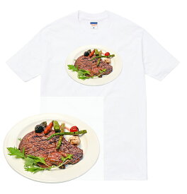 STAKE tシャツ 半袖 ステーキ 肉 和牛 アメリカン 肉食 ビーフ ミート beef お肉 ハンバーグ ハンバーガー メンズ レディース ダンス 衣装 ストリート hiphop ブランド tee Tシャツ