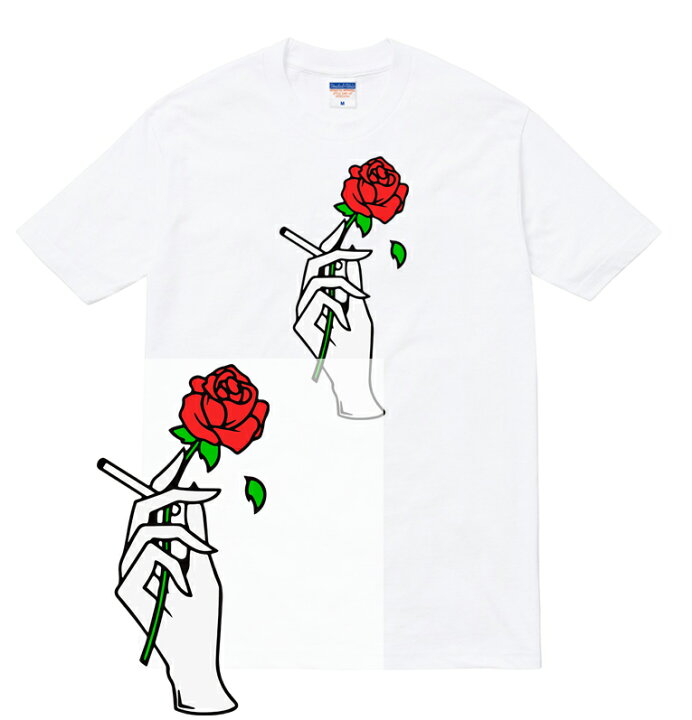 楽天市場 Rose Hand Tシャツ ローズ バラ 薔薇 Rose ハンド 手 Tattoo 刺青 入墨 タトゥー 煙草 タバコ アート 芸術 Art メンズ レディース ストリート ブランド Tee Tシャツ Astylejapan