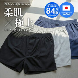 トランクス メンズ 下着 無地 ニットトランクス 前開き 3枚組 ボタン付き インナー アンダーウェア BALLOT バロット 送料無料
