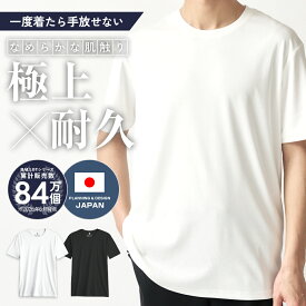Tシャツ メンズ 半袖 半袖Tシャツ 無地 肌触り ピマ ストレッチ 快適フィット シワになりにくい 白 黒 BALLOT バロット ASTYSHOP 送料無料