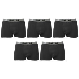 ボクサーパンツ メンズ [累計100万枚突破] [楽天1位] 5枚セット ボクサーブリーフ 無地 パンツ 下着 肌着 男性下着 まとめ買い BALLOT バロット ASTYSHOP 送料無料 父の日