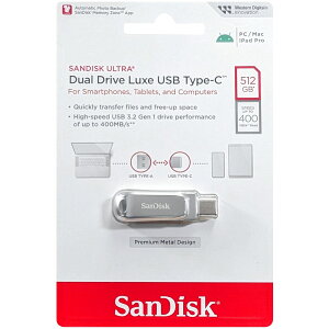 SanDisk TfBXN sAi Ultra Dual Drive Luxe USB Type-C Vo[ 512GB SDDDC4-512G-G46