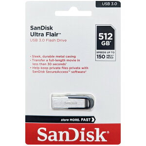 SanDisk TfBXN sAi Ultra Flair USB 3.0 Flash Drive 512GB SDCZ73-512G-G46