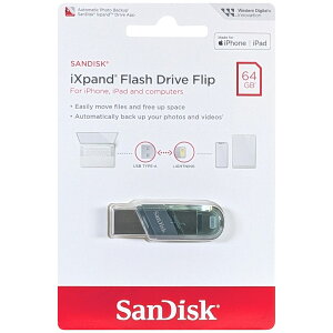 SanDisk TfBXN sAi iXpand Flash Drive Flip 64GB SDIX90N-064G-GN6NN