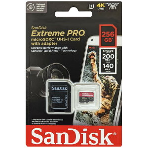 SanDisk TfBXN sAi }CNSDXCJ[h Extreme PRO 256GB SDSQXCD-256G-GN6MA