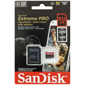 SanDisk サンディスク 並行輸入品 マイクロSDXCカード Extreme PRO 512GB SDSQXCD-512G-GN6MA