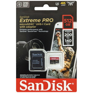 SanDisk TfBXN sAi }CNSDXCJ[h Extreme PRO 512GB SDSQXCD-512G-GN6MA