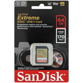 SanDisk サンディスク 並行輸入品 SDXCカード Extreme 64GB SDSDXV2-064G-GNCIN